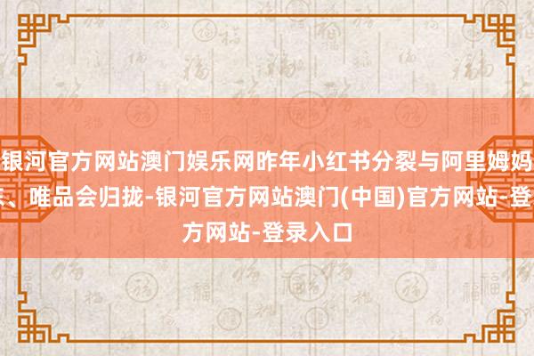 银河官方网站澳门娱乐网昨年小红书分裂与阿里姆妈、京东、唯品会归拢-银河官方网站澳门(中国)官方网站-登录入口