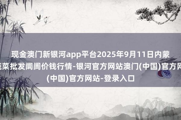 现金澳门新银河app平台2025年9月11日内蒙包头市友谊蔬菜批发阛阓价钱行情-银河官方网站澳门(中国)官方网站-登录入口